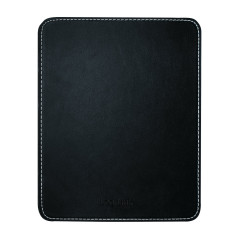 LogiLink ID0150 tapis de souris Noir - Tapis de souris (Noir, Uniforme, Cuir, Base antidérapante)