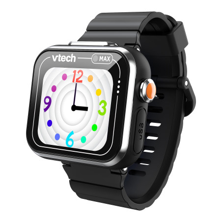 Vtech KidiZoom Smart Watch Max en Noir – Montre pour Enfant avec Double Appareil Photo pour Photos et vidéos, Nombreux Jeux, Fon