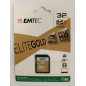 EMTEC, ECMSD32GHC10GP, Carte SD 32 Go Classe 10 UHS-I U1 avec adaptateur, vitesse de lecture jusqu'à 90MB/s, écriture jusqu'à 20 EMTEC, ECMSD32GHC10GP, Carte SD 32 Go Classe 10 UHS-I U1 avec adaptateur, vitesse de lecture jusqu'à 90MB/s, écriture jusqu'à 20