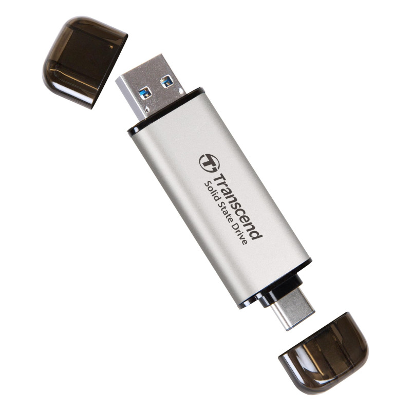 Transcend ESD310S SSD Portable 2TB Haute Vitesse jusqu'à 1050 MB/s, Ultra Compact, Compatible Type-A/Type-C PS4/PS5 Testé pour U Transcend ESD310S SSD Portable 2TB Haute Vitesse jusqu'à 1050 MB/s, Ultra Compact, Compatible Type-A/Type-C PS4/PS5 Testé pour U