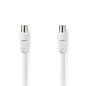 NEDIS Câble coaxial | Fiche IEC (coaxiale) | Fiche IEC (Coax) | Nickelé | 75 Ohm | Double blindage | 3 m | Rond | PVC | Blanc | NEDIS Câble coaxial | Fiche IEC (coaxiale) | Fiche IEC (Coax) | Nickelé | 75 Ohm | Double blindage | 3 m | Rond | PVC | Blanc |