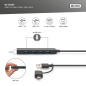 DIGITUS DA-70235 - Hub USB - Hub 4 Ports USB 3.2 Gen 1 Type A & C - Transfert de données Ultra-Rapide jusqu'à 5 Gbit/s - Compact DIGITUS DA-70235 - Hub USB - Hub 4 Ports USB 3.2 Gen 1 Type A & C - Transfert de données Ultra-Rapide jusqu'à 5 Gbit/s - Compact