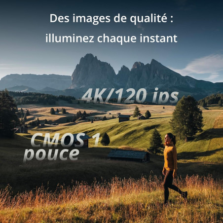 DJI Osmo Pocket 3, digital camera vlog CMOS 1'' et Vidéo 4K/120 ips, Stabilisation à 3 axes, MAP rapide,Suivi Facial/Objets,Écra