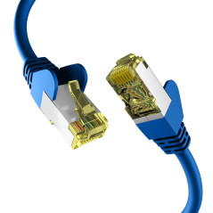 EFB-Elektronik - Câble réseau CAT. 6a jusqu'à 10 Gbit - 15 m - Câble Ethernet avec protection jack/anti-torsion - Connecteur RJ4