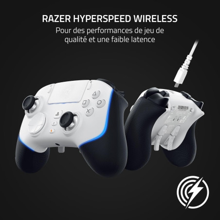 Razer Wolverine V2 Pro - Manette de jeu sans fil pour consoles PS5 et PC (HyperSpeed Wireless, Mecha-Tactile Action Buttons, 8-W