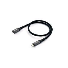 Equip 128370 Rallonge USB 3.2 Gen 2 C vers C M/F 0,5 m 4 K/60 Hz 10 Gbps Noir