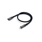 Equip 128370 Rallonge USB 3.2 Gen 2 C vers C M/F 0,5 m 4 K/60 Hz 10 Gbps Noir