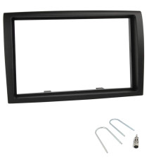 Sound-way Kit Montaje Autoradio, Marco 2 DIN Radio Para Coche, Adaptador Antena, Llaves de Montaje Compatible Con Fiat Ducato, C