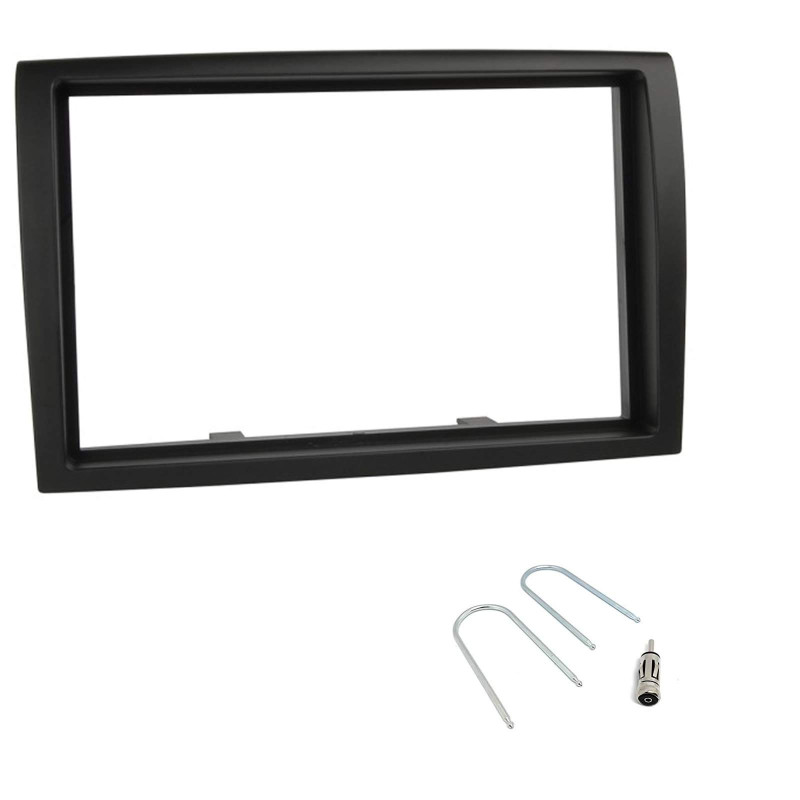 Sound-way Kit Montaje Autoradio, Marco 2 DIN Radio Para Coche, Adaptador Antena, Llaves de Montaje Compatible Con Fiat Ducato, C Sound-way Kit Montaje Autoradio, Marco 2 DIN Radio Para Coche, Adaptador Antena, Llaves de Montaje Compatible Con Fiat Ducato, C