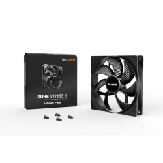 be quiet! Pure Wings 3 140mm PWM ventilateur, vitesse de pointe élevée, faible régime minimum, cadre du ventilateur optimisé, pr