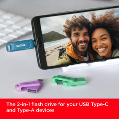 SanDisk Ultra Dual Drive Go, 64 Go Flash Drive, Clé USB C (pour Android Smartphone Stockage, Tablettes, Mac et PC, jusqu'à 300 M