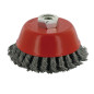 Silverline 763567 Brosse à fils métalliques noués 2 rangs 100 mm Silverline 763567 Brosse à fils métalliques noués 2 rangs 100 mm