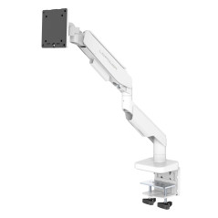 LC-POWER Support Écran PC Écran | Bras Réglable | Pivotant à 360° | Inclinaison +50° ~ -20° | Poids Max 20 kg | VESA 75x75 mm 10