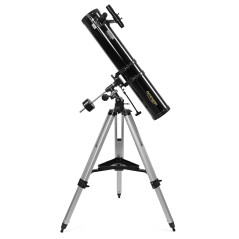 Télescope Omegon N 114/900 EQ-1 | Télescope à miroir pour débutants | Monture parallactique EQ-1 | Suivi précis | Trépied | Pour