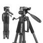 Neewer 142 centimètres Trépied Aluminium Portable Noir avec Tête Pivotante 3 Directions et Sac pour DSLR, DV Vidéo Caméscope, Ch Neewer 142 centimètres Trépied Aluminium Portable Noir avec Tête Pivotante 3 Directions et Sac pour DSLR, DV Vidéo Caméscope, Ch