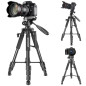 Neewer 142 centimètres Trépied Aluminium Portable Noir avec Tête Pivotante 3 Directions et Sac pour DSLR, DV Vidéo Caméscope, Ch Neewer 142 centimètres Trépied Aluminium Portable Noir avec Tête Pivotante 3 Directions et Sac pour DSLR, DV Vidéo Caméscope, Ch