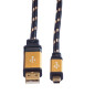 ROLINE GOLD Câble USB 2.0 HighSpeed | Type A - Mini B | 0,8 m ROLINE GOLD Câble USB 2.0 HighSpeed | Type A - Mini B | 0,8 m