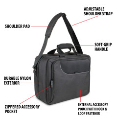 USA Gear Electronics Organisateur De Voyage - Compartiments De Rangement Personnalisés, Bandoulière Réglable Et Intérieur Rembou