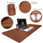 ZORESYN XXL Tapis de Souris,sous-Mains en Cuir PU,imperméable Tapis de Souris Gaming(Marron, 110x50CM) ZORESYN XXL Tapis de Souris,sous-Mains en Cuir PU,imperméable Tapis de Souris Gaming(Marron, 110x50CM)