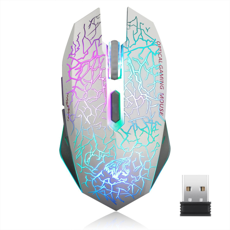 Uiosmuph M2 Silencieuse Souris Optique sans Fil Rechargeable Souris de Gaming Wireless Mouse avec récepteur Nano pour Ordinateur Uiosmuph M2 Silencieuse Souris Optique sans Fil Rechargeable Souris de Gaming Wireless Mouse avec récepteur Nano pour Ordinateur