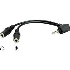 Roline 11.09.4441 11.09.4441 Audio Adaptateur [1x Jack mâle 3.5 mm - 2X Jack Femelle 3.5 mm]