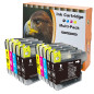Starlet24 10x LC980 Cartouches d'encre Compatibles pour Brother LC-980 LC-1100 LC980 LC1100 pour DCP-185C DCP-383C DCP-385C DCP-