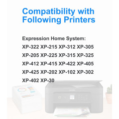 Caidi 18XL Compatible Epson 18 18 XL Cartouches d'encre pour Epson XP225 XP202 XP205 XP325 XP215 XP425 XP305 XP302 XP312 XP402 X