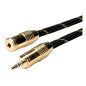ROLINE GOLD Câble prolongateur 3,5mm audio M / F, 5,0 m ROLINE GOLD Câble prolongateur 3,5mm audio M / F, 5,0 m