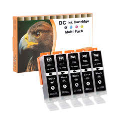 D&C PGI-580XXL Compatible Cartouches d'encre Remplacement pour Canon PGI-580 CLI-581 pour Pixma TR7550 TR8550 TS6150 TS6151 TS62
