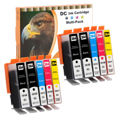 D&C Compatible Cartouches d'encre Remplacement pour HP 364 364XL per Photosmart 5520 5510 6510 6520 5511 5524 B010a HP Deskjet 3