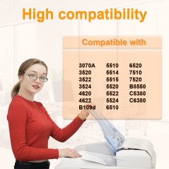 D&C Compatible Cartouches d'encre Remplacement pour HP 364 364XL per Photosmart 5520 5510 6510 6520 5511 5524 B010a HP Deskjet 3