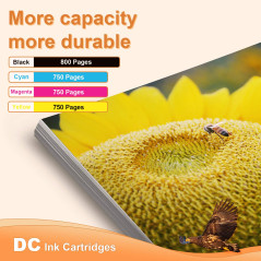 D&C Compatible Cartouches d'encre Remplacement pour HP 364 364XL per Photosmart 5520 5510 6510 6520 5511 5524 B010a HP Deskjet 3