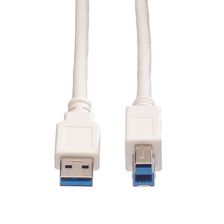 Value Câble USB 3.2 Gen 1, type A-B, blanc, 3 m