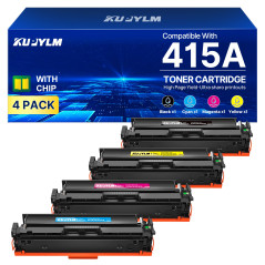 KUPYLM 415A Toner avec Puce Compatible pour HP 415A 415X pour LaserJet Pro MFP M479fdw MFP M479fdn M479 M454dw M454dn M454 W2030