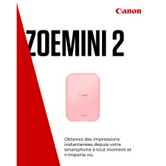 Canon Zoemini 2 Kit d'impression avec Imprimante Portable : Prenez des Photos et Libérez Votre Créativité - Mini Imprimante Phot