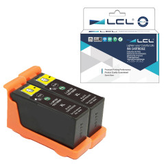 LCL Cartouche d'encre Compatible 100XL 105XL 108XL (2Noir) Remplacement pour LEXMARK Impact S300 S301 S302 S305 S308 S402 S405 S
