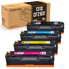 STAROVER Compatible Toner Remplacement pour HP 131X 131A CF210X CF210A pour HP Laserjet M251nw M276nw,128A CE320A CP1525n CP1525