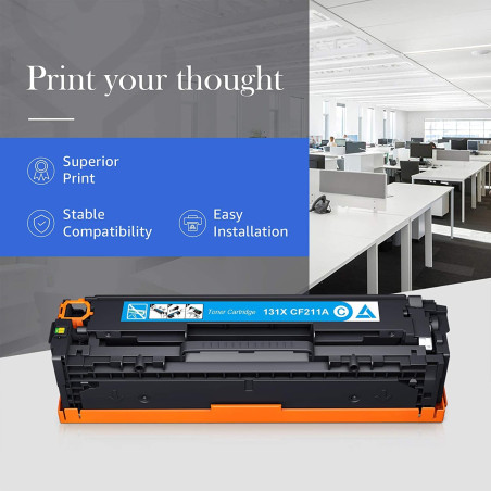 STAROVER Compatible Toner Remplacement pour HP 131X 131A CF210X CF210A pour HP Laserjet M251nw M276nw,128A CE320A CP1525n CP1525