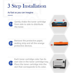 STAROVER Compatible Toner Remplacement pour HP 131X 131A CF210X CF210A pour HP Laserjet M251nw M276nw,128A CE320A CP1525n CP1525