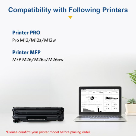 SMARTOMI Remplacement pour HP 79A CF279A Cartouche de Toner Compatible avec HP LaserJet Pro MFP M26 M26nw M26a, HP LaserJet Pro 