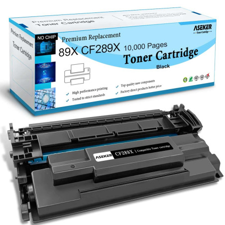 ASEKER Compatible Toner Cartouche 89X CF289X 89A CF289A pour HP LaserJet Enterprise M507 M507x M507n MFP M528dn M528f M528 M507d