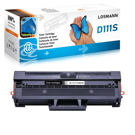 LOSMANN 1x Toner compatible pour Samsung MLT-D111S D111L pour Samsung Xpress M2020 M2020W M2021 M2021W M2022 M2022W M2026 M2026W