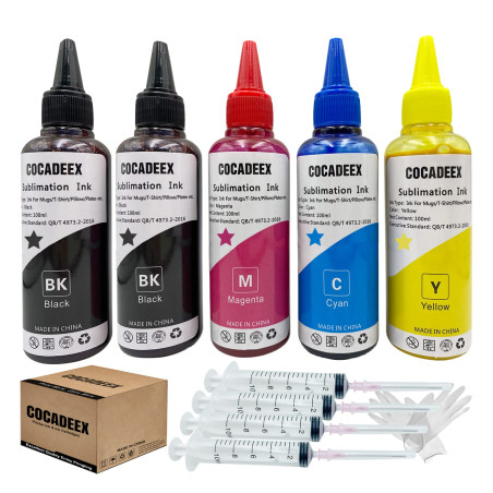 COCADEEX Encre de Sublimation Compatible avec Les imprimantes WF7510 WF7520 WF7610 WF7620 WF7710 WF7720 WF7210 WF2750 ET2720 ET2