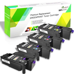 Cartouches de Toner Compatibles 4 Couleurs 6020 6022 6025 6027 6028 VICTORSTAR 2000 Pages Noir, 1000 Pages Cyan Magenta Jaune po