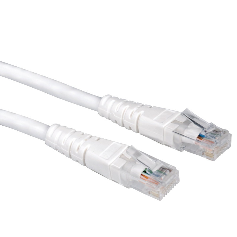 Value Cordon LAN Cat 6 | Câble réseau UTP Ethernet avec connecteur RJ45 | blanc 7 m Value Cordon LAN Cat 6 | Câble réseau UTP Ethernet avec connecteur RJ45 | blanc 7 m
