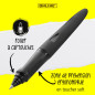 ONLINE Roller à cartouches ergonomique - Switch Expert Noir - pour cartouches d'encre standard, rechargeable, avec stylus tip, c