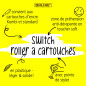 ONLINE Roller à cartouches ergonomique - Switch Expert Noir - pour cartouches d'encre standard, rechargeable, avec stylus tip, c