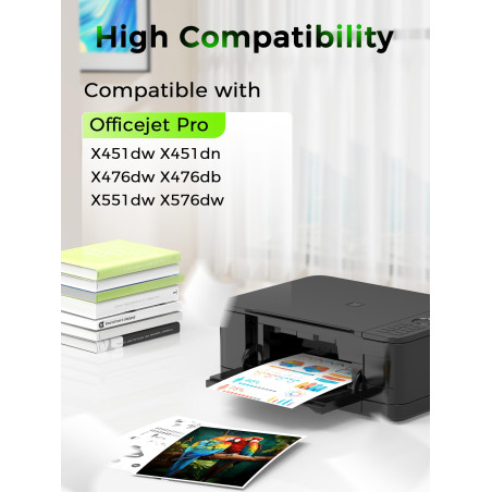 970XL 971XL Cartouches Compatible avec HP 970 XL 971 XL Officejet Pro X476dw X451dw X551dw X576dw X476 X451 X551 X576 476dw 451d