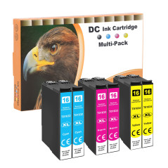 D&C Cartouches d'encre Remplacement pour Epson 16 16XL pour Epson Workforce WF-2750 WF-2760 WF-2660 WF-2650 WF-2630 WF-2540 WF-2