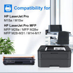 myCartridge 44A CF244A Toner Compatible avec HP Toner 44A pour HP LaserJet Pro M15w M28w M28a M15a (1 Noir)